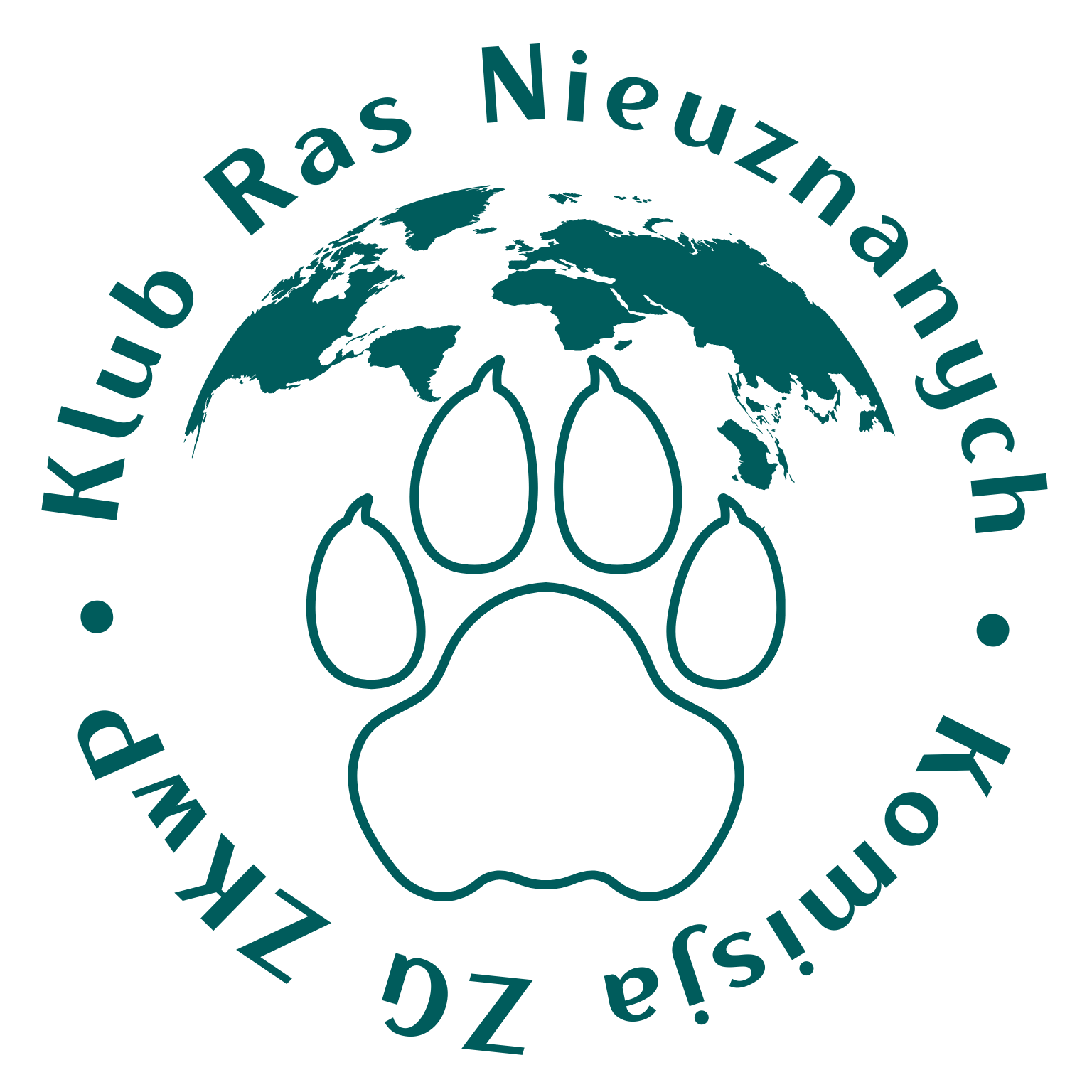 Klub Ras Nieuznanych Komisja Zarządu Głównego Związku Kynologicznego w Polsce Logo